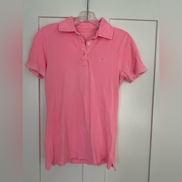 Vineyard vines Pink 1/4 button down collar Polo Shirt XXS - Picture 1 of 7